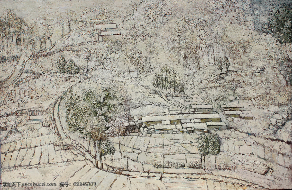 苍茫 大地 设计素材 模板下载 苍茫大地 原创 油画 绘画 风景画 绘画书法 文化艺术 灰色