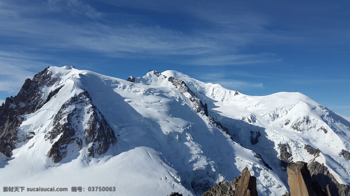 勃朗峰 高山 杜 tacul 夏蒙尼 雪 山 法国 孤单 冰川 欧洲
