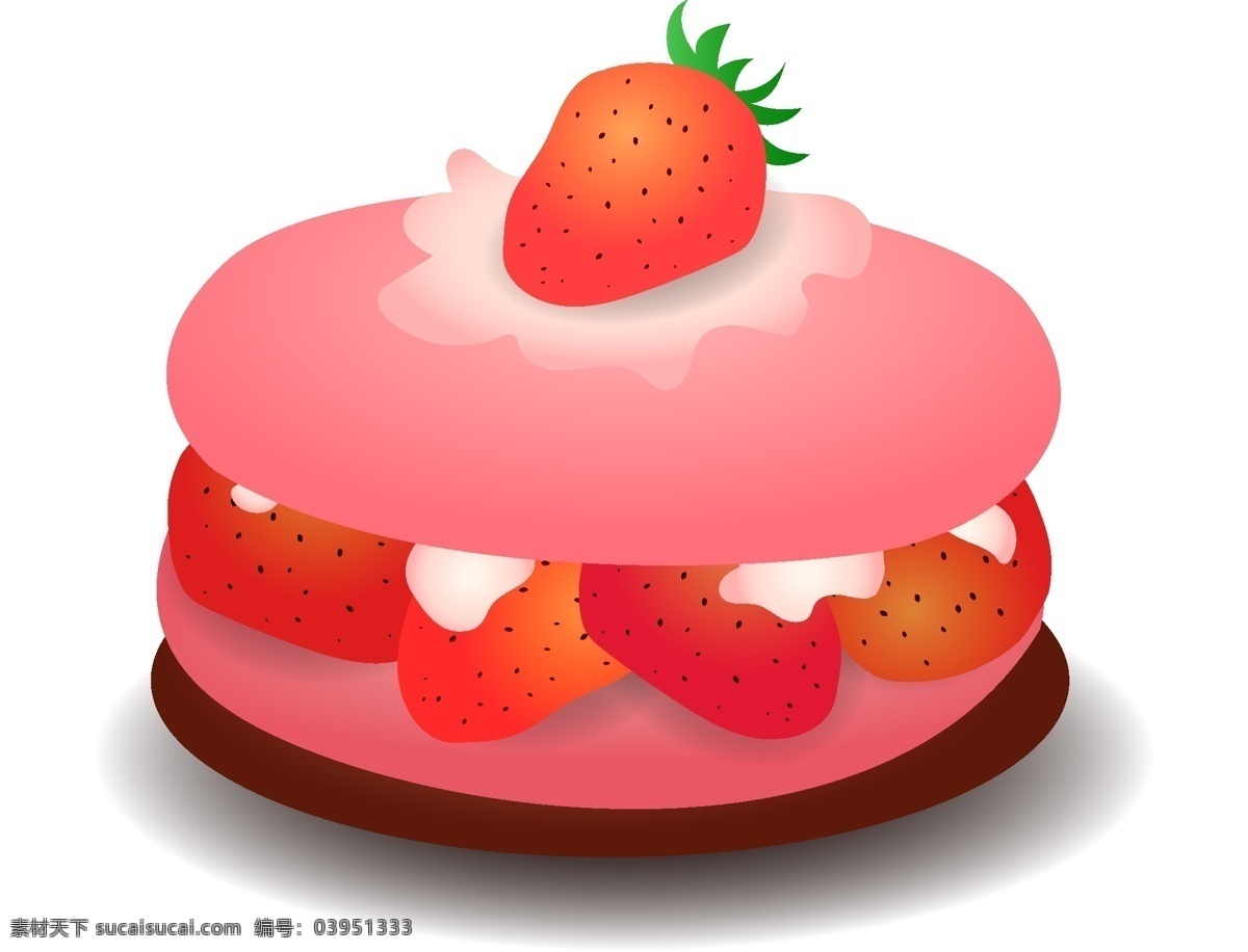 草莓 蛋糕 糕点 甜品 爱情 草莓蛋糕 少女心 粉红色 面包店 儿童 创意 卡通 女孩 好吃 手绘 甜点 面包 萌