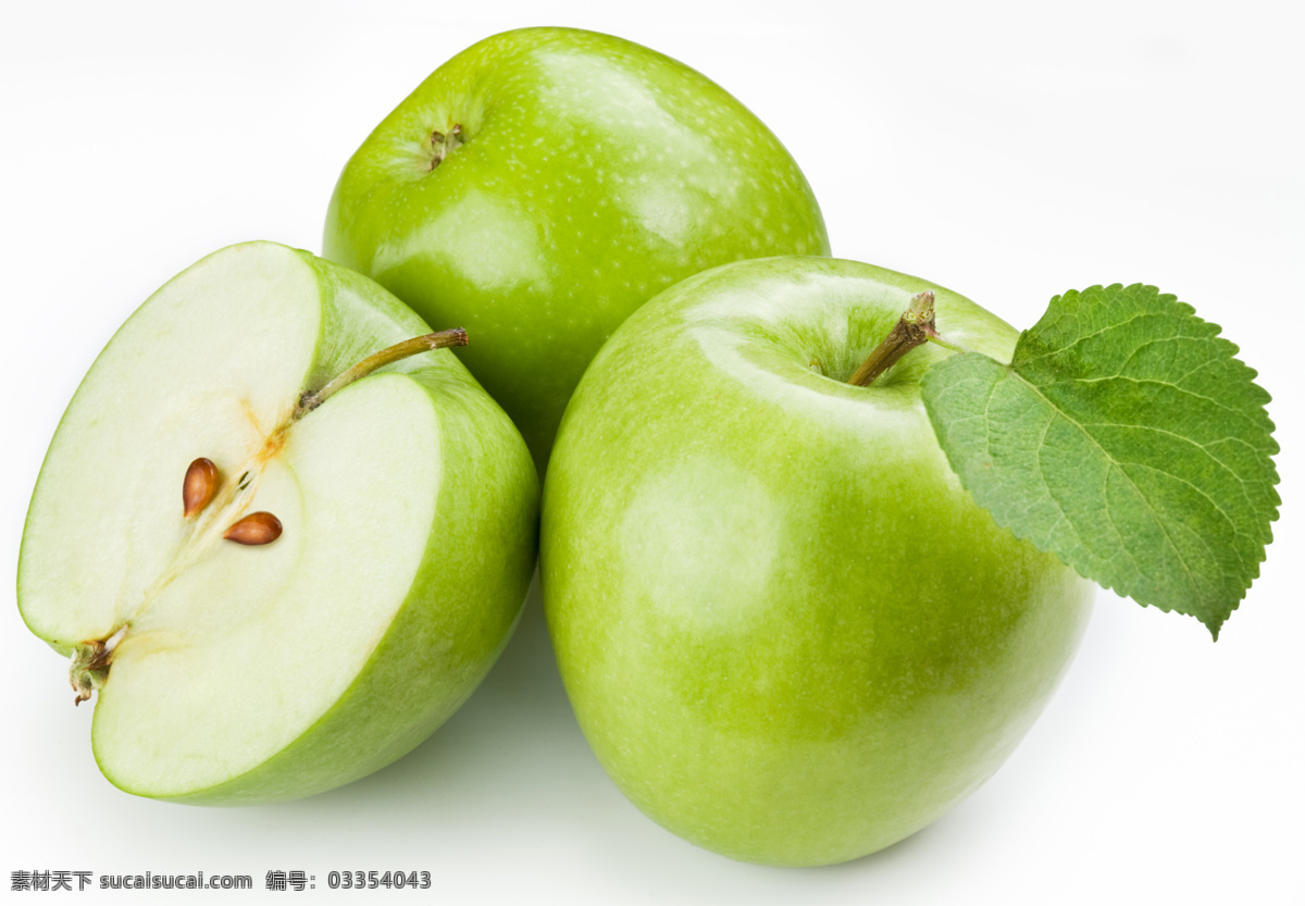 苹果 青苹果 水果 切开的苹果 苹果素材 食品水果蔬菜 生物世界