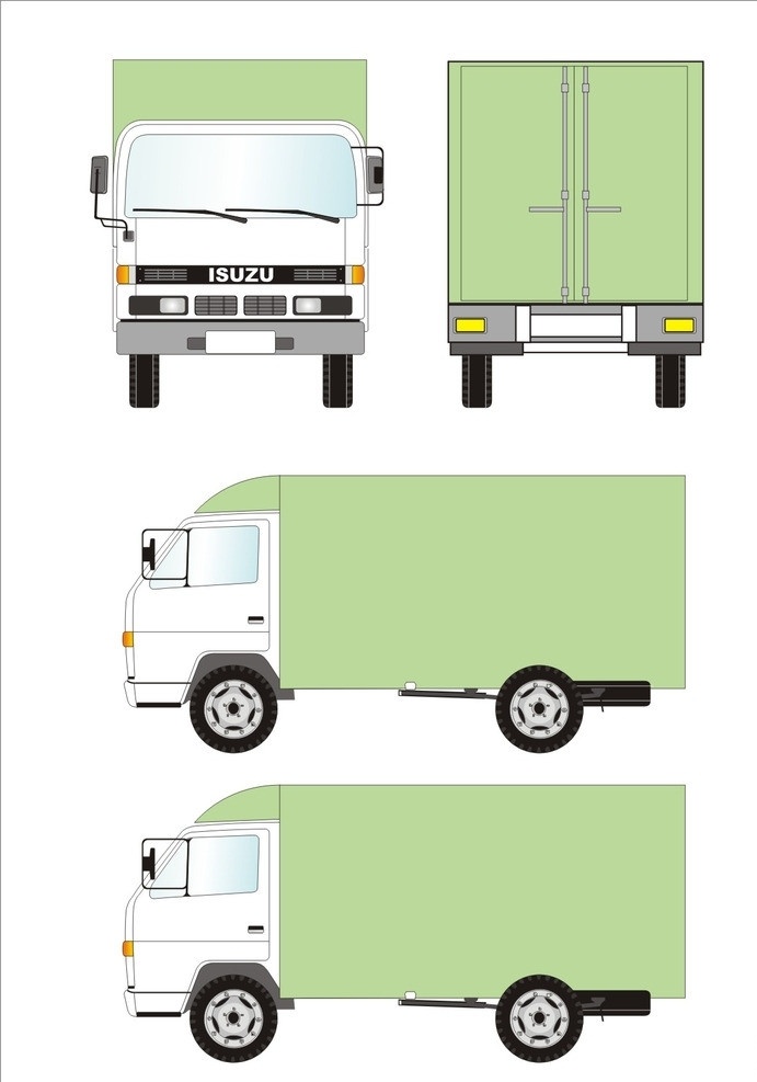 矢量汽车 汽车 vi汽车 矢量 汽车模型 货车 交通工具 现代科技