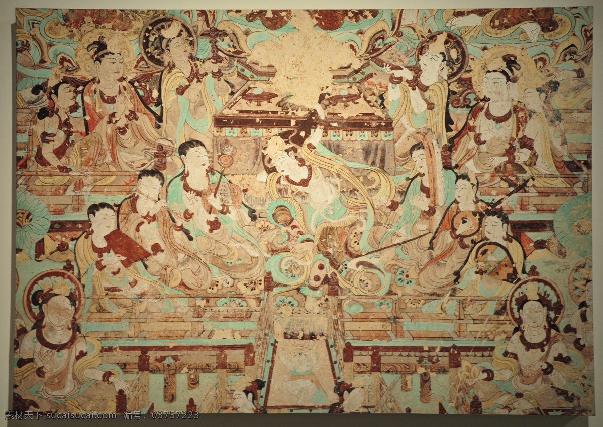 反弹 琵琶 舞 乐 图 112窟 中唐 敦煌 壁画 宗教信仰 文化艺术