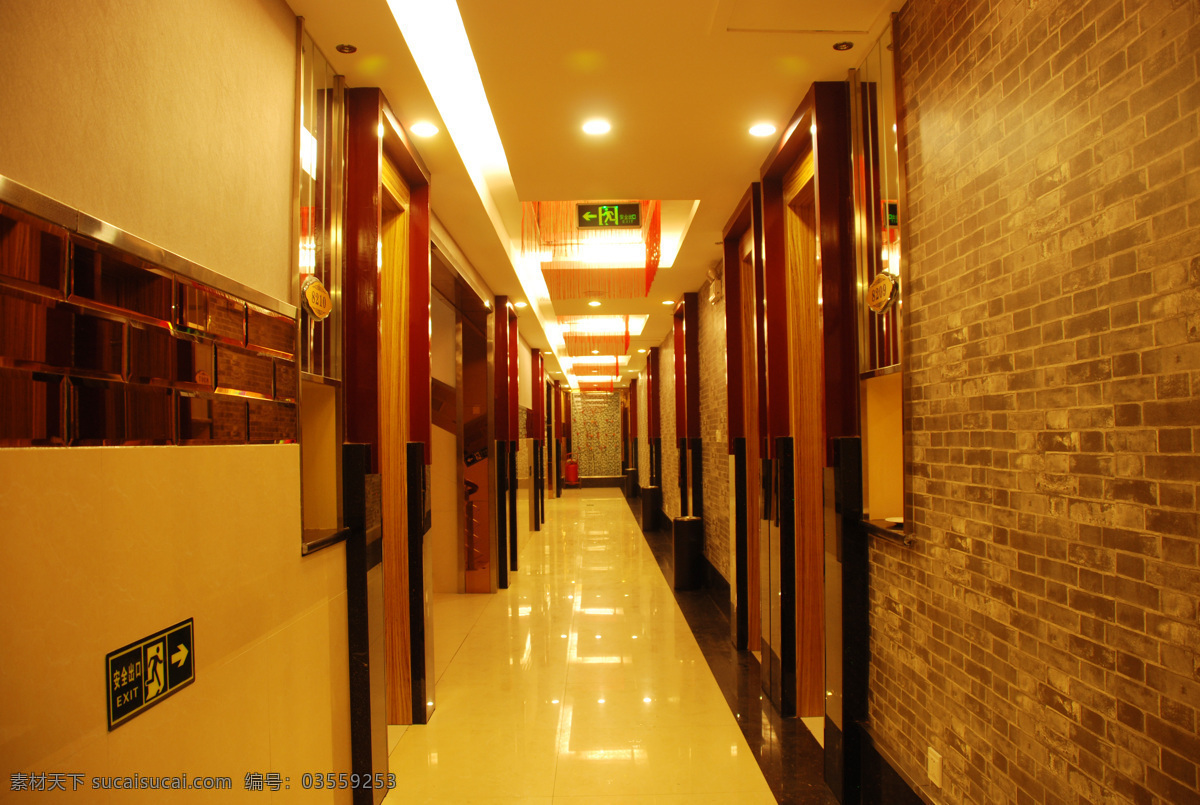 餐厅 走廊 灯光效果 建筑园林 室内设计 室内摄影 效果图 餐厅走廊 餐饮酒店 餐厅走廊设计 家居装饰素材