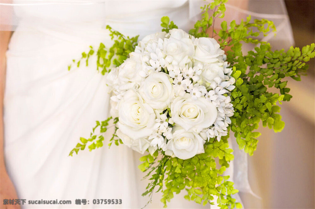 婚礼花束图片 婚礼花束 玫瑰花 鲜花 花朵 白玫瑰 其他类别 生活百科