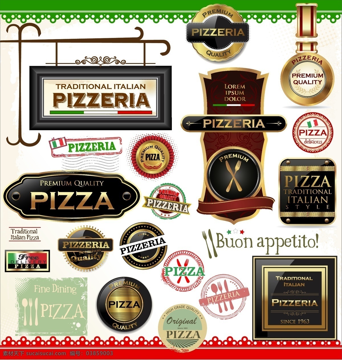 披萨 标签 图标 矢量 模板下载 图案 食物 餐饮美食 生活百科 矢量素材 白色