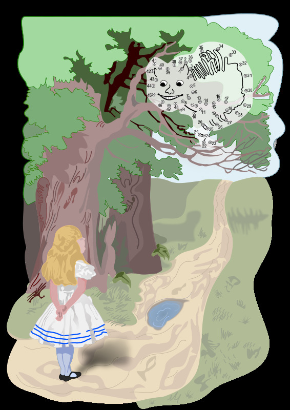 连接点 柴 郡 猫 插画集