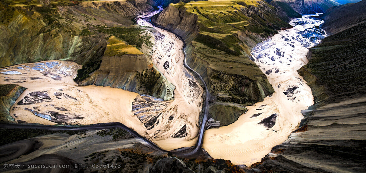 安集海大峡谷 大峡谷 峡谷风光 河流 大山 自然风景 山水 田园 自然景观 山水风景