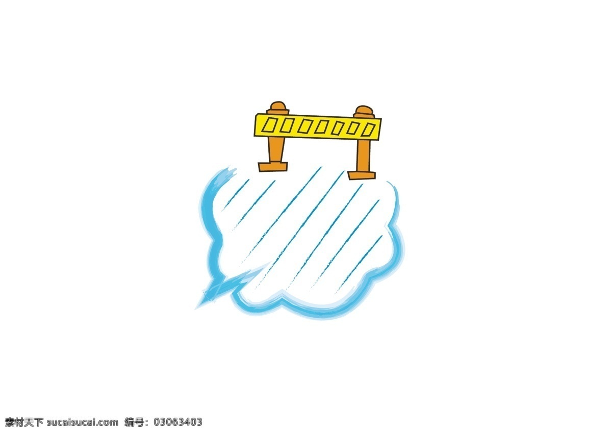 矢量 卡通 创意 蓝色 文本 框 文本框