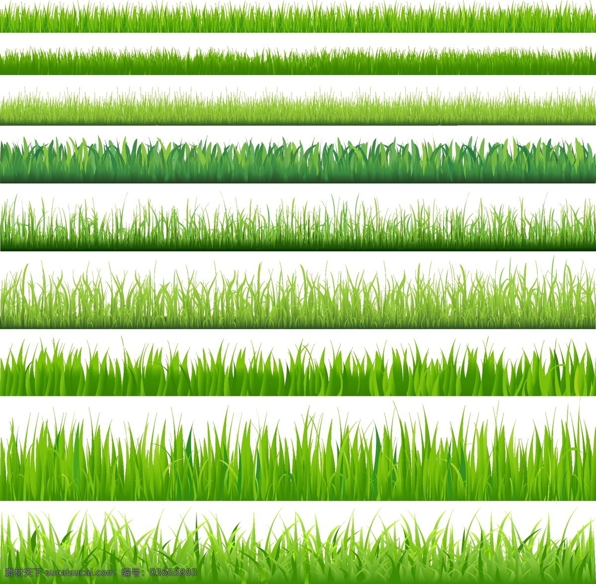 矢量 绿色 小草 背景 植物 自然景观 自然风光