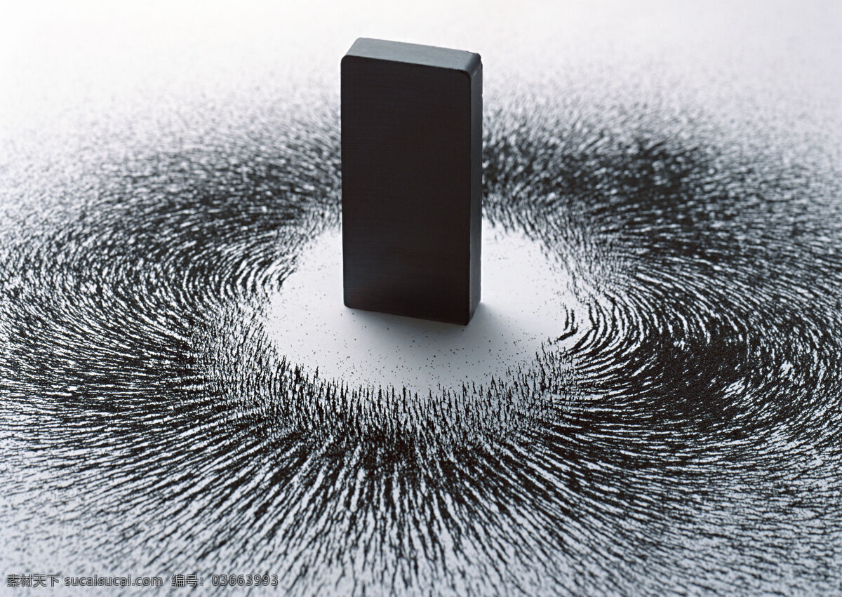 磁铁 磁场 磁力 吸引力 静物 摄影图库