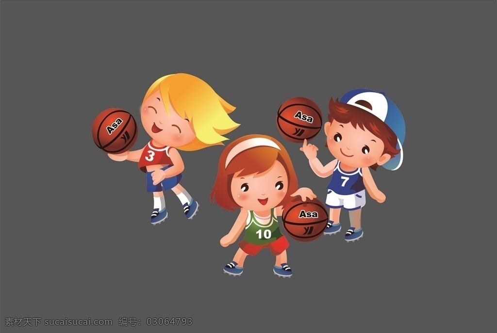 矢量 q 版 篮球 可爱 插画 卡通 q版 绘画 卡通设计