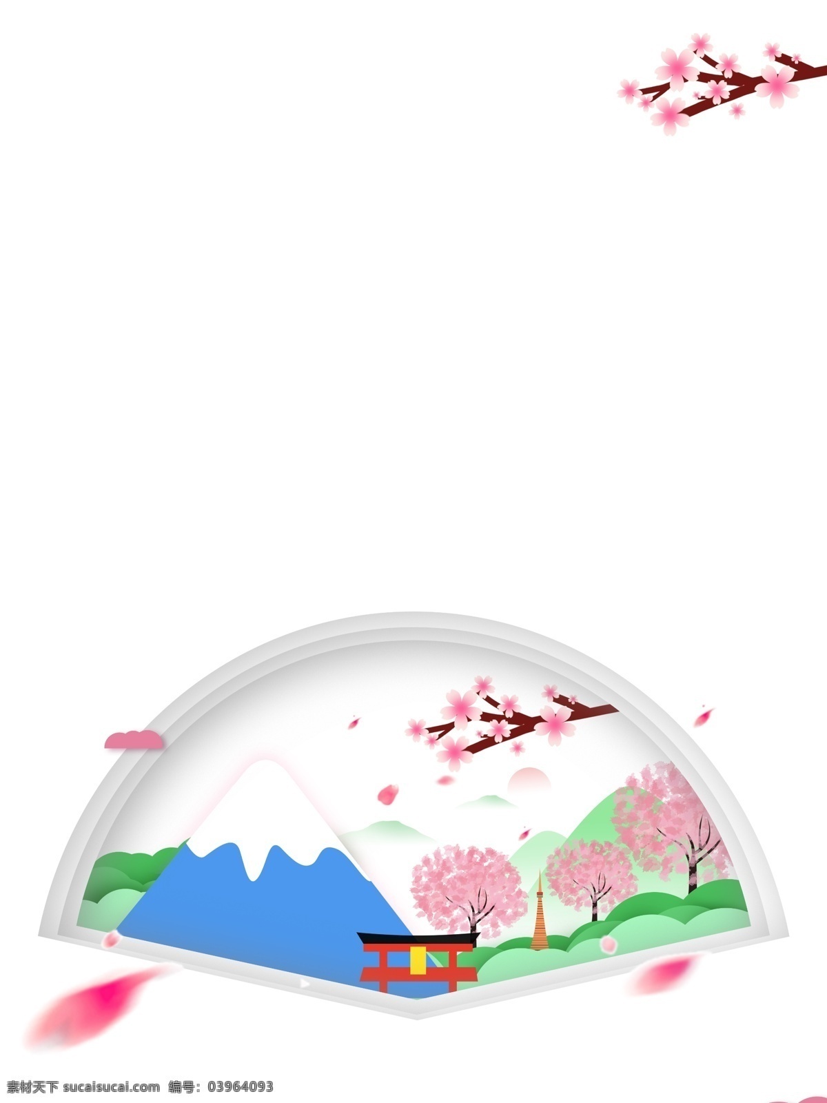 创意 手绘 清新 日本旅游 背景 广告背景 日本旅游背景 背景素材 背景展板