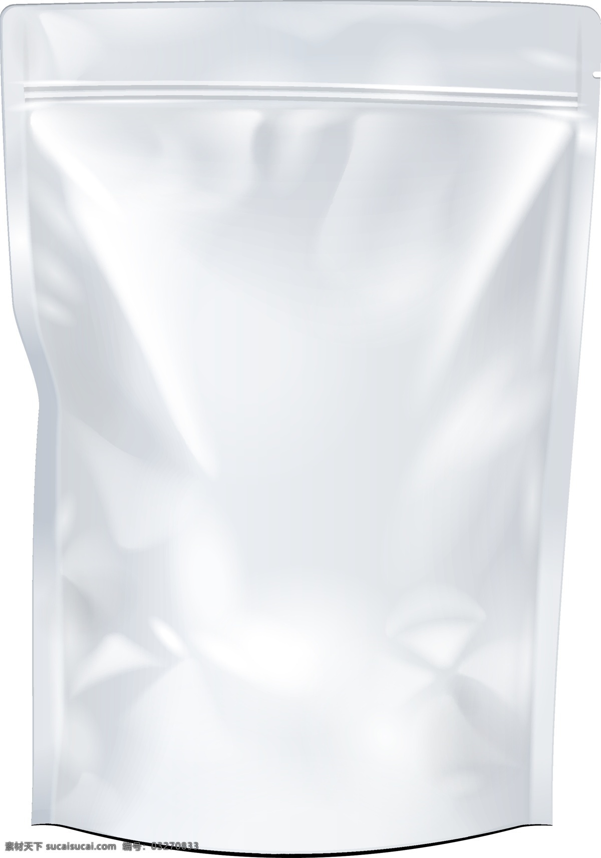白色 包装袋 样机 坚果 零食 茶叶 包装 模板 vi