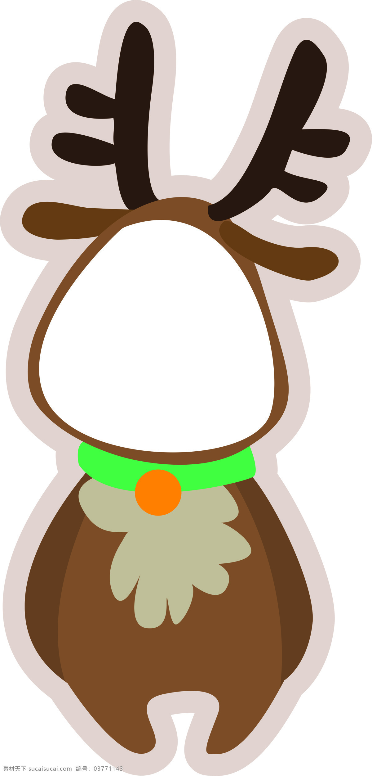 麋鹿 kt板 造型牌 面部挖空 圣诞节 动漫动画 动漫人物