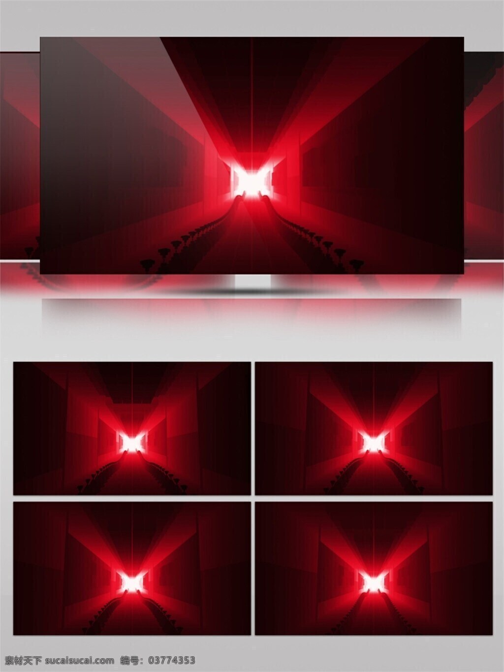 红光 星际 隧道 视频 动态流光 浩瀚宇宙 红色 科学 宇宙