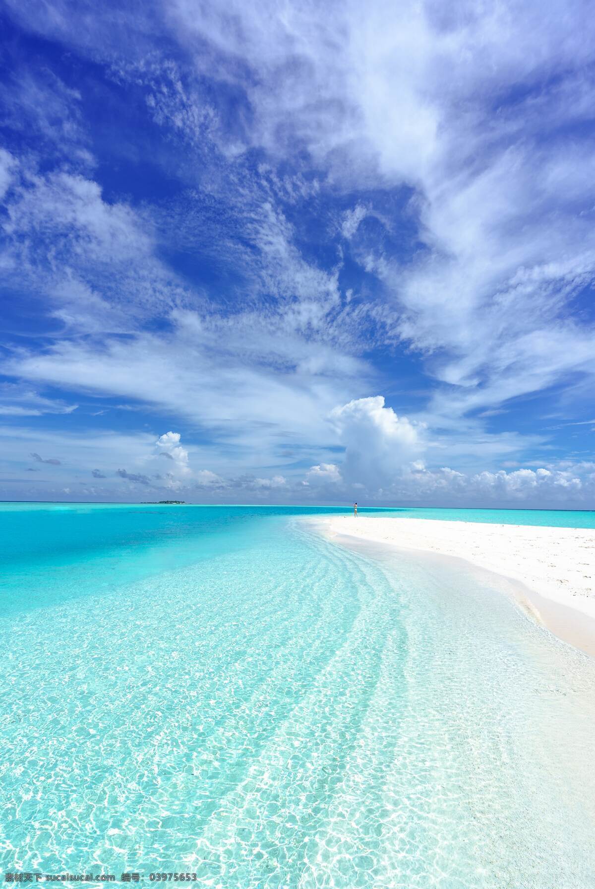 海景 海边 沙滩 蓝天白云 海水 自然景观 自然风景