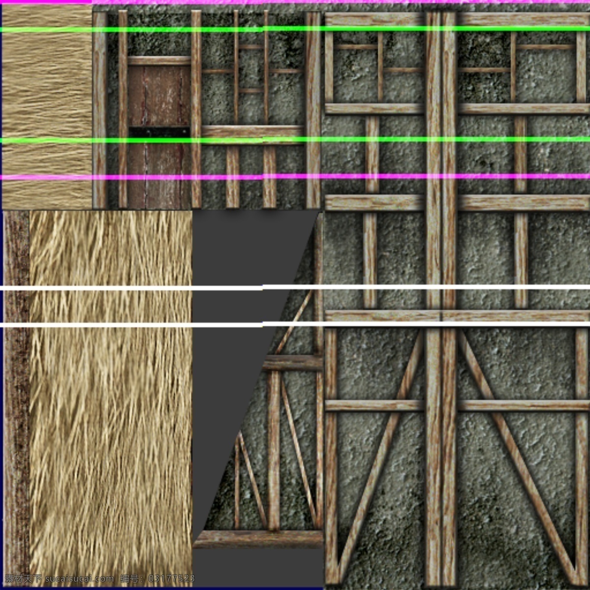 古代建筑 3d设计模型 max 房子 古代 建筑 室外模型 源文件 草房子 有材质 3d模型素材 其他3d模型