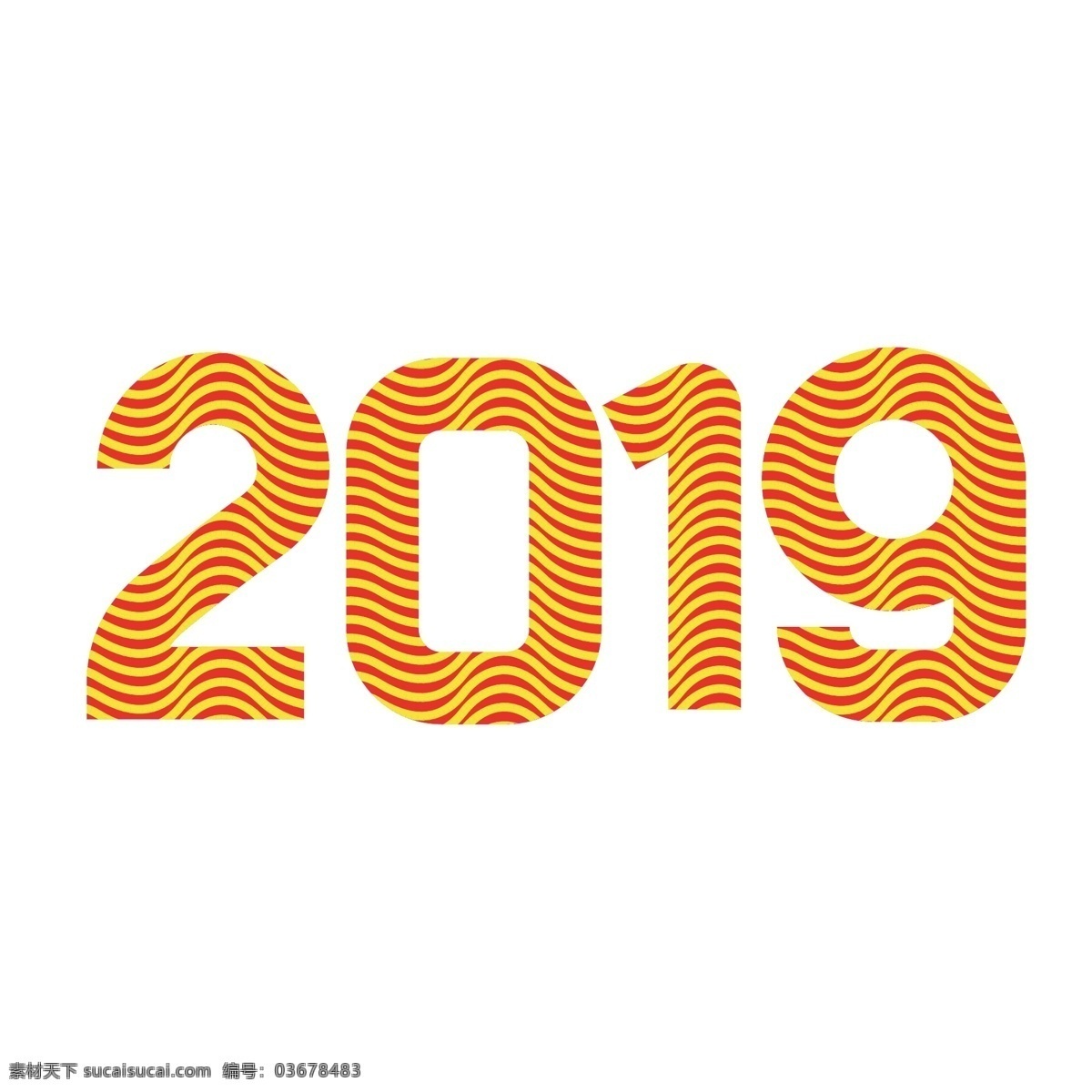 红色 黄色 涟漪 新年 艺术 字数 2019 年 波浪 一年的猪