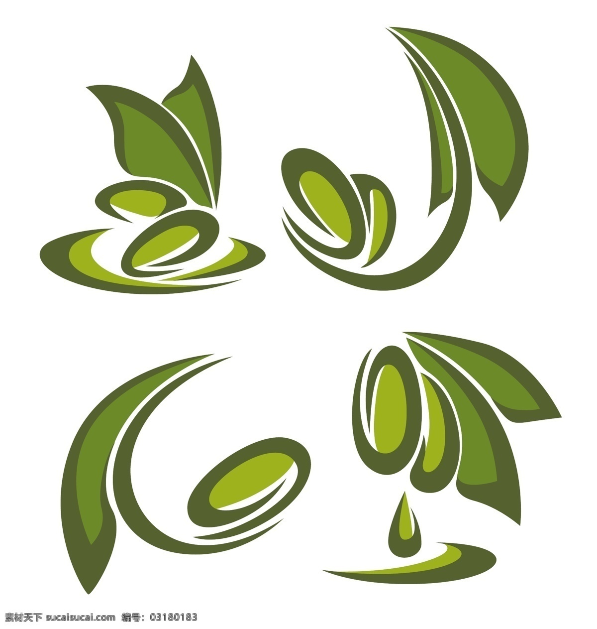 logo 标签 标识标志图标 标志 橄榄 环保 绿叶 绿叶图标 矢量素材 图标 矢量 模板下载 树叶 小图标 淘宝素材 淘宝促销标签