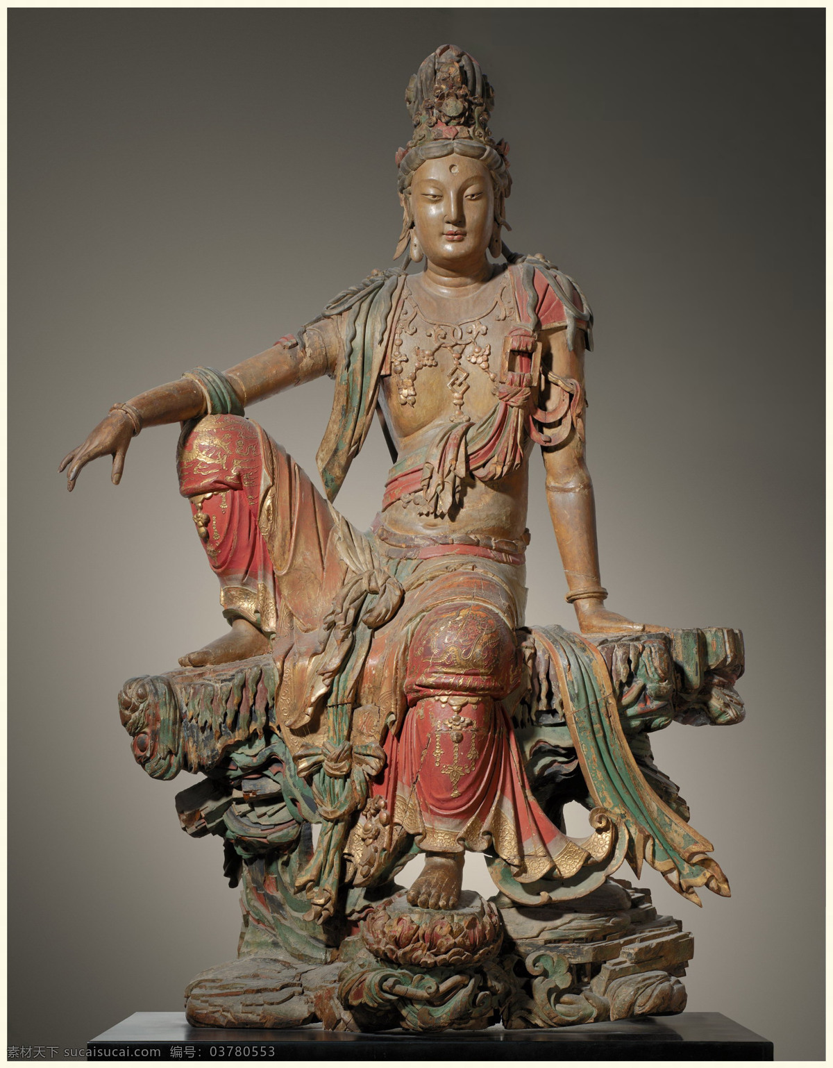 坐佛 菩萨 雕像 铜像 观音 文化艺术 宗教信仰