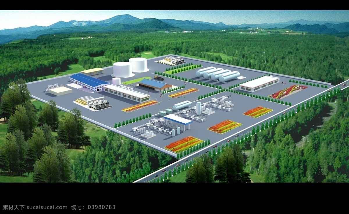 液化 工厂 鸟瞰图 液化工厂 lng液化厂 炼油厂 大型工厂 冶炼厂 分层 源文件