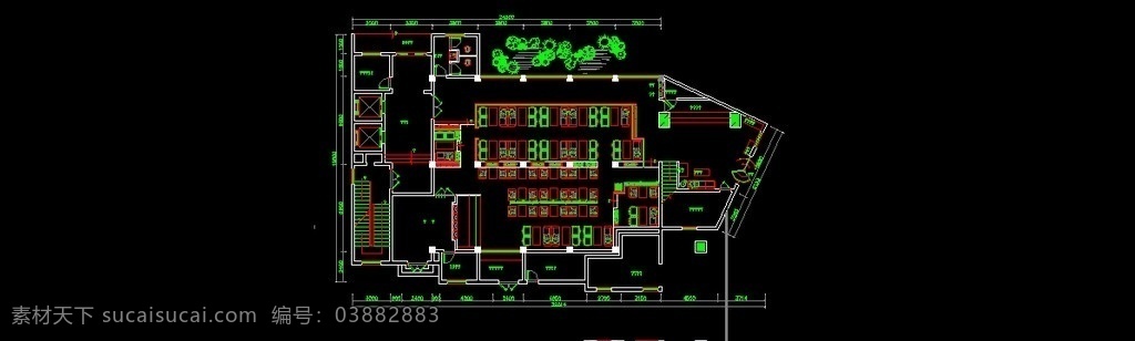 商务 酒店 茶 餐厅 平面图 图纸 cad 茶餐厅图纸 施工图纸 cad设计图 源文件 dwg