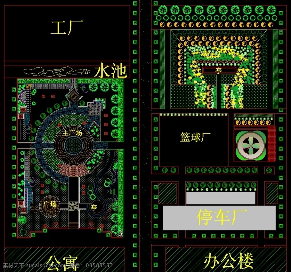 园林规划图纸 绿化 苗木 山水 景观 规划 栈桥 花架 道路 栏杆 休闲 植物 凉亭 水池 涌泉 园椅 小品 游览 观赏 休憩 锻炼 公共绿地 避暑 广场 公园广场 环境设计 景观设计 dwg