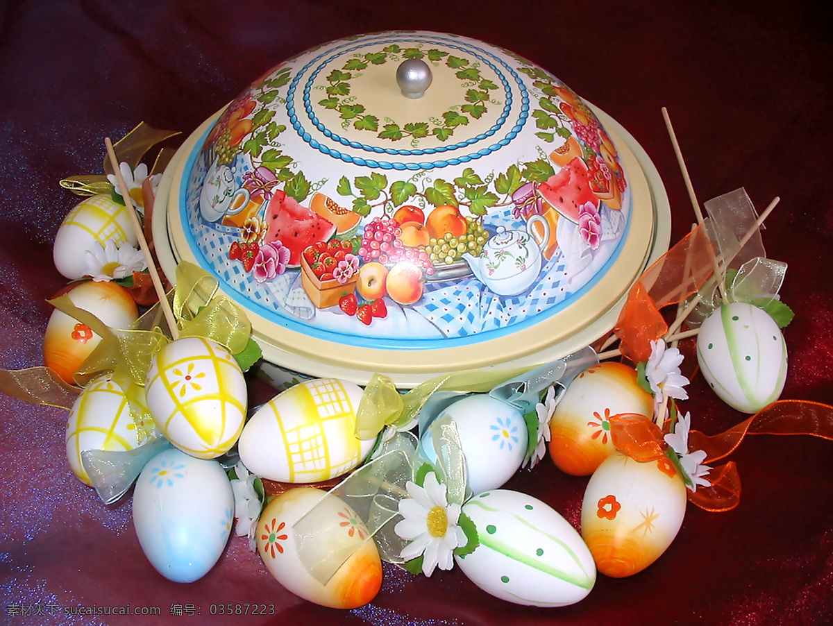 盘子 复活节 彩蛋 复活节彩蛋 彩色鸡蛋 鸡蛋 蛋类 复活节素材 鸡蛋摄影 食材原料 餐饮美食