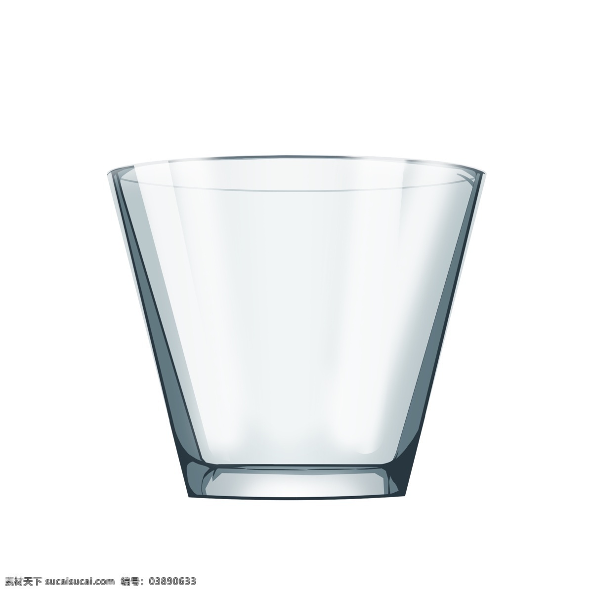 立体 白色 玻璃 器 插图 生活用品 喝水杯子 大气的杯子 立体玻璃器 精美的玻璃器 平底玻璃杯 实拍透明杯子