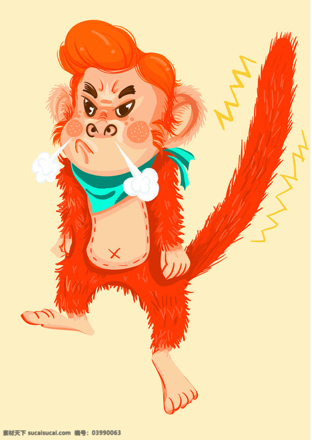 卡通 猴子 插画 动漫动画 卡通猴子 漫画 生肖猴 猴年 动漫 可爱