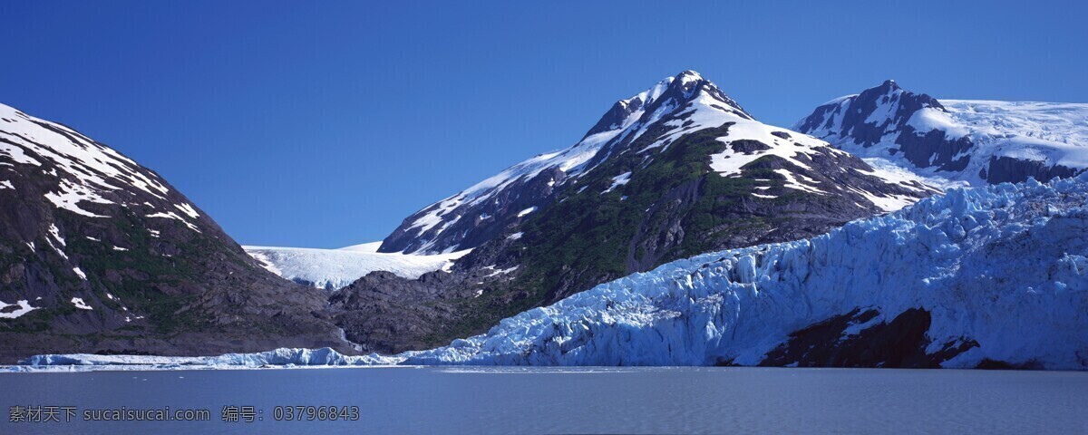 风景 背景图 宽屏 雪山 湖泊 蓝天 雪 自然景观 自然风景