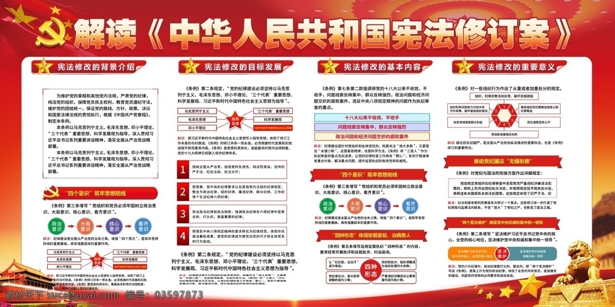 宪法 修改 解读 党建 展板 宪法修正案 中华人民共和 新宪法 宪法宣传栏 宪法修改 宪法修改内容 宪法修正内容 国宪法修正案 宪法修改解读 修正案宣传栏 十九大宪法 宪法修正解读