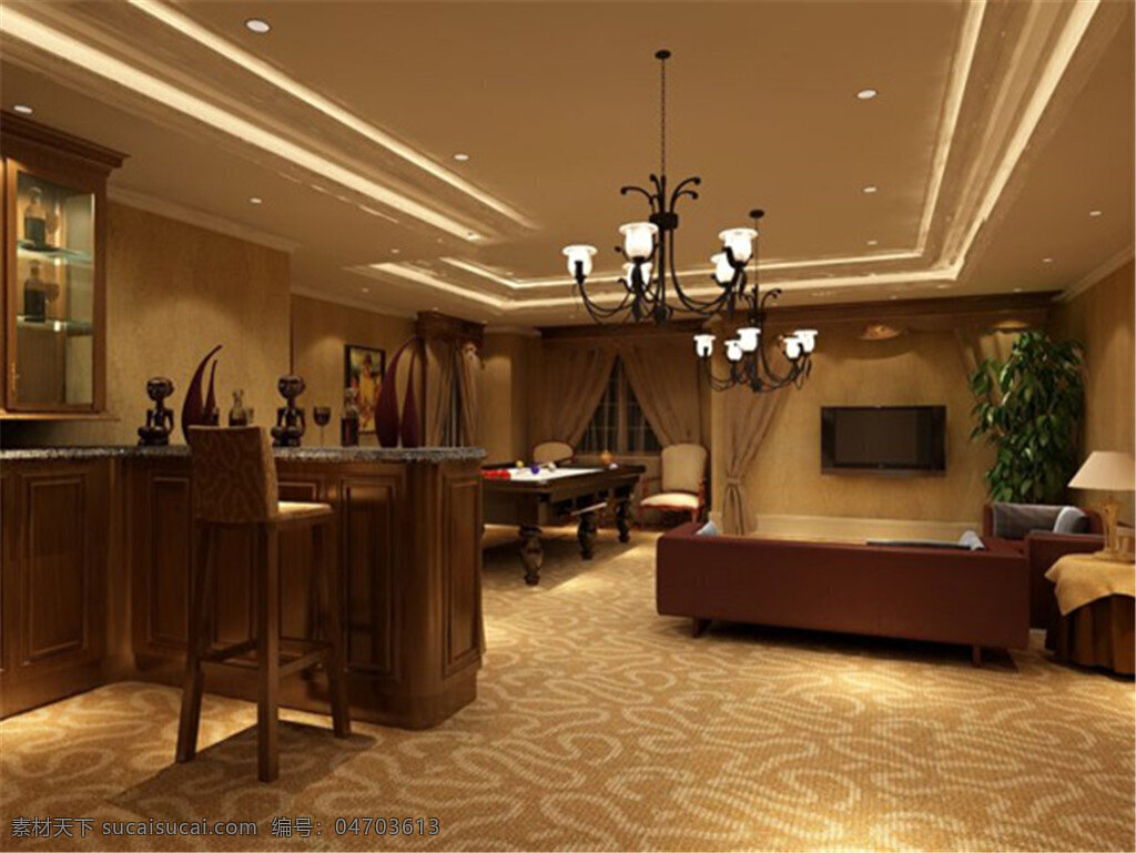 高档 宾馆 模型 黑色 建筑装饰 客厅装饰 室内装饰 装饰 3dmax 装饰客厅