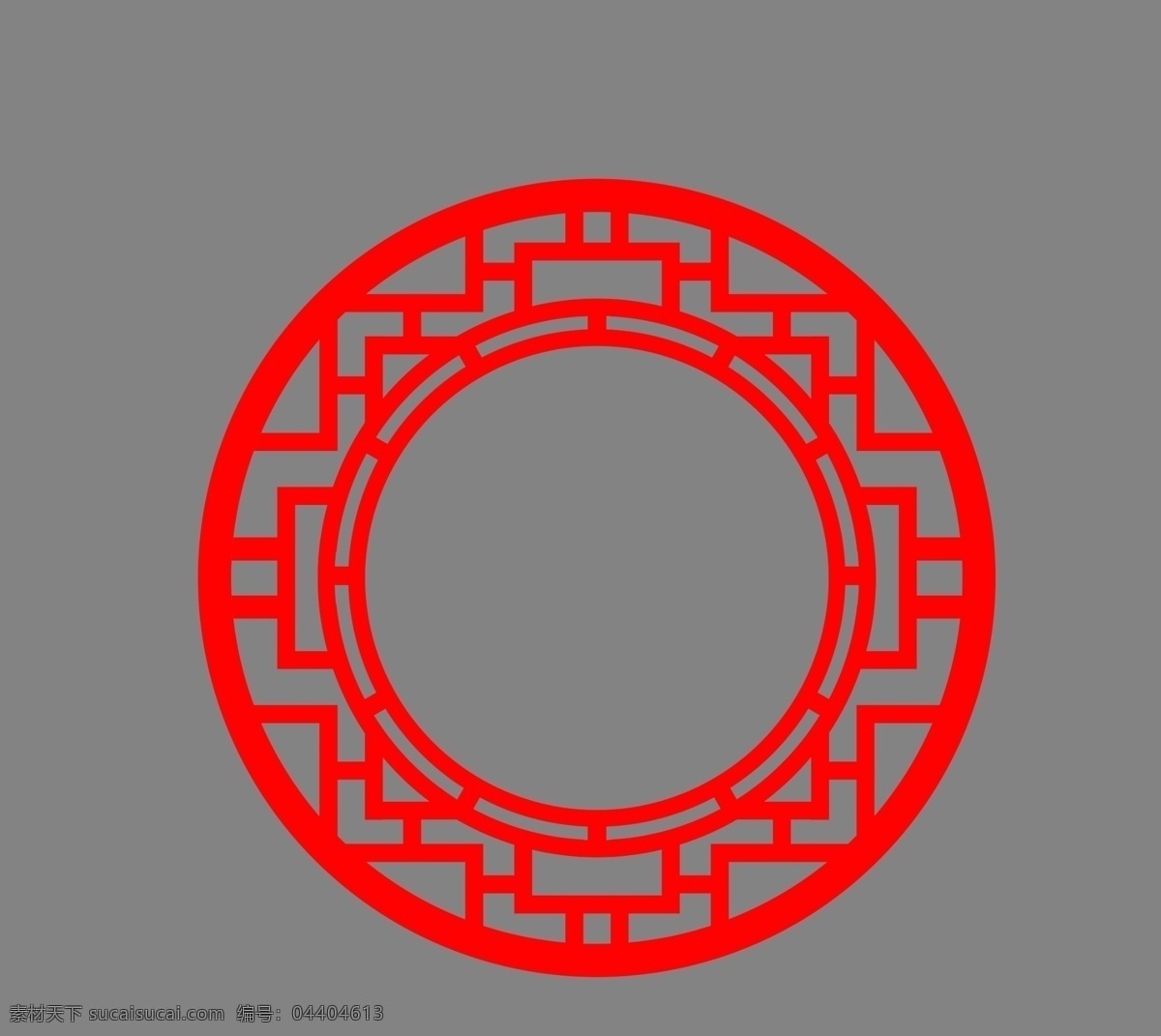 中国古典圆形 中国风 古典 圆形 红色 复古