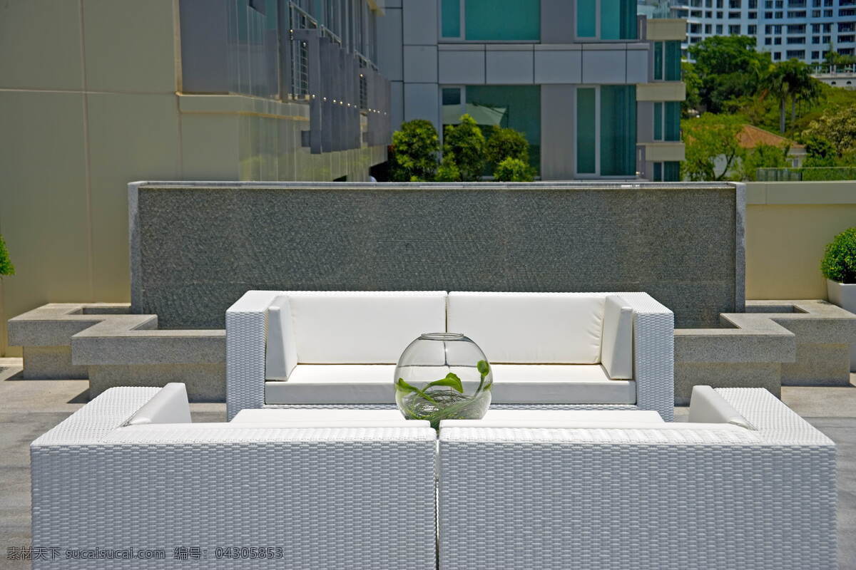 现代 简约 风 酒店 露天 阳台 装修 效果图 露天阳台 桌子 椅子 清新