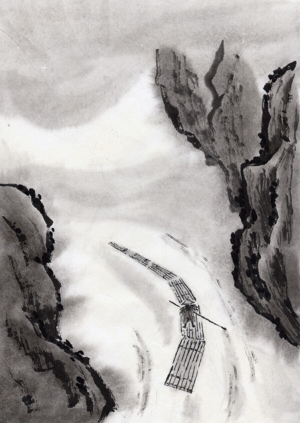 那水华良 山水之间 中国画风 江流水墨 倒戈流水 文化艺术 绘画书法