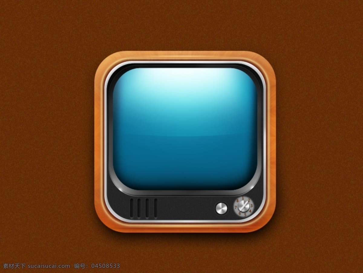 电视 ui 图标 金属质感 手机 app app图标