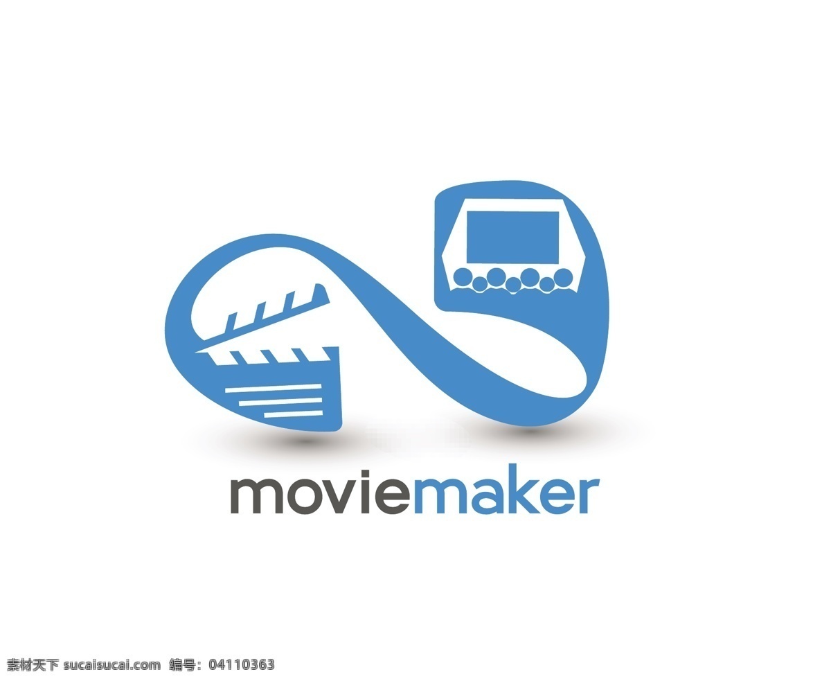 电影 logo 电影院 创意 logo图形 标志设计 商标设计 企业logo 公司logo 场记板 行业标志 标志图标 矢量素材 白色