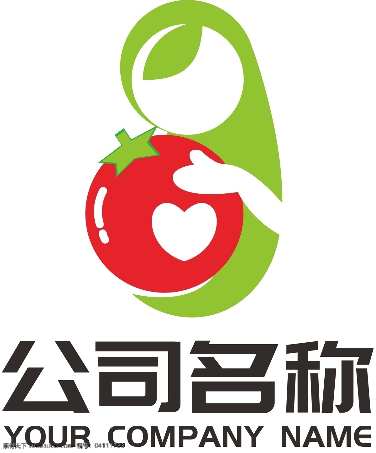原创 商业服务 logo 育儿 母婴 教育 番茄 苹果 商业 服务 早教 红色 绿色 新生 新生儿 产后 护理
