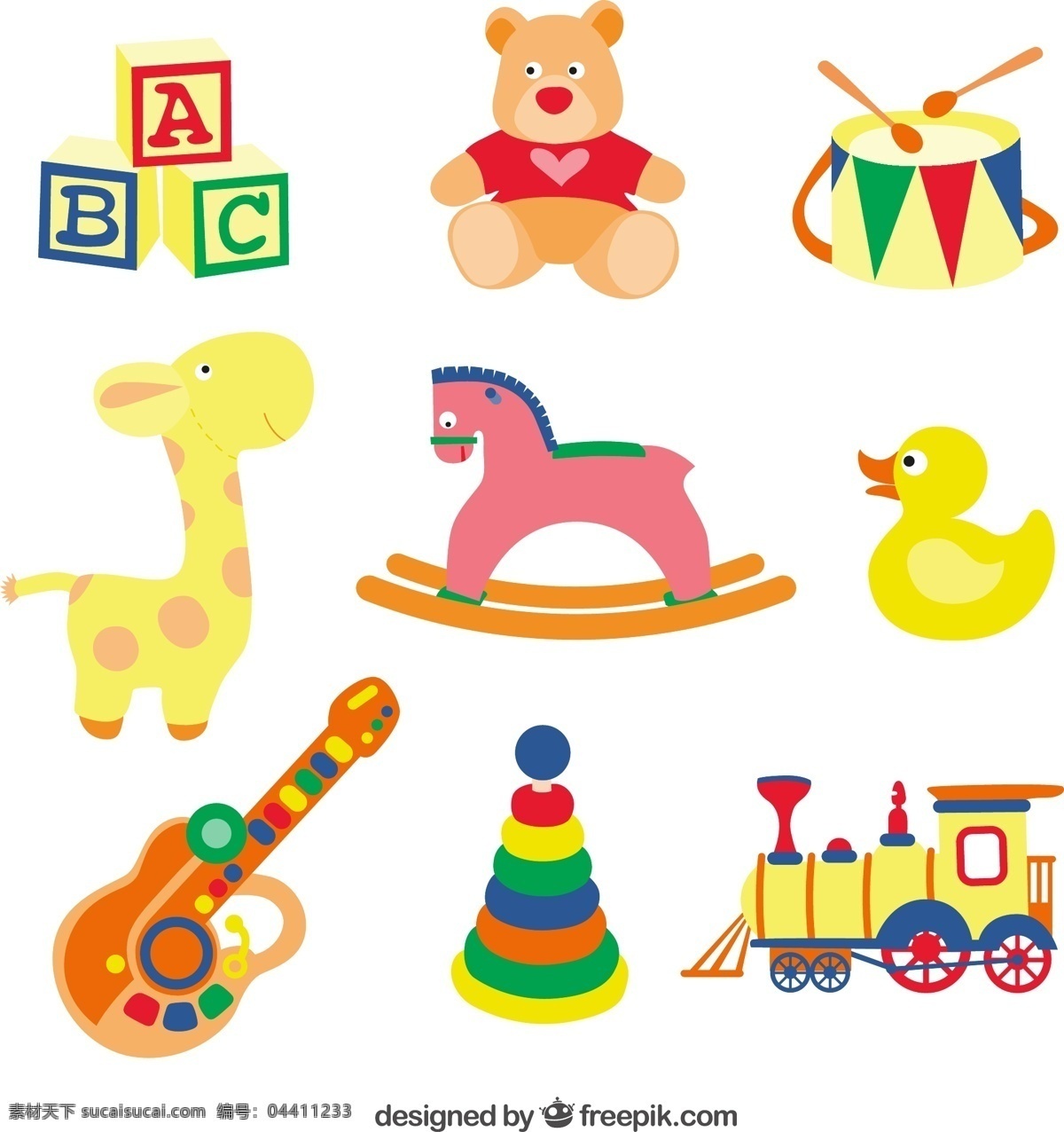 可爱的玩具 婴儿 儿童 可爱 孩子 熊 五颜六色 马 火车 吉他 玩具 玩具熊 鸭 长颈鹿 鼓 儿童玩具 泰迪熊 婴儿玩具 彩色