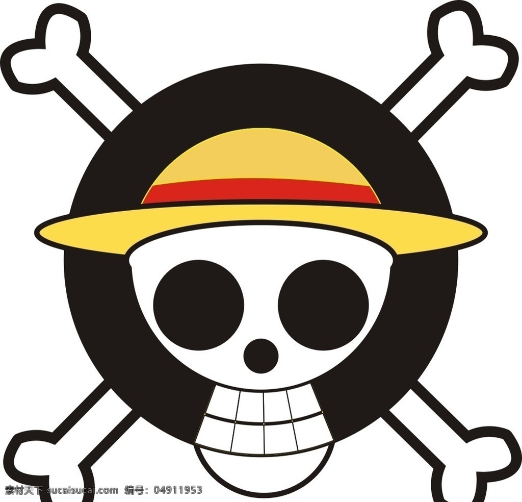 海贼 王路 飞 团 海盗 旗 骷髅 头 路飞 海贼王 海盗旗 骷髅头 源文件 设计素材 动漫动画 动漫人物