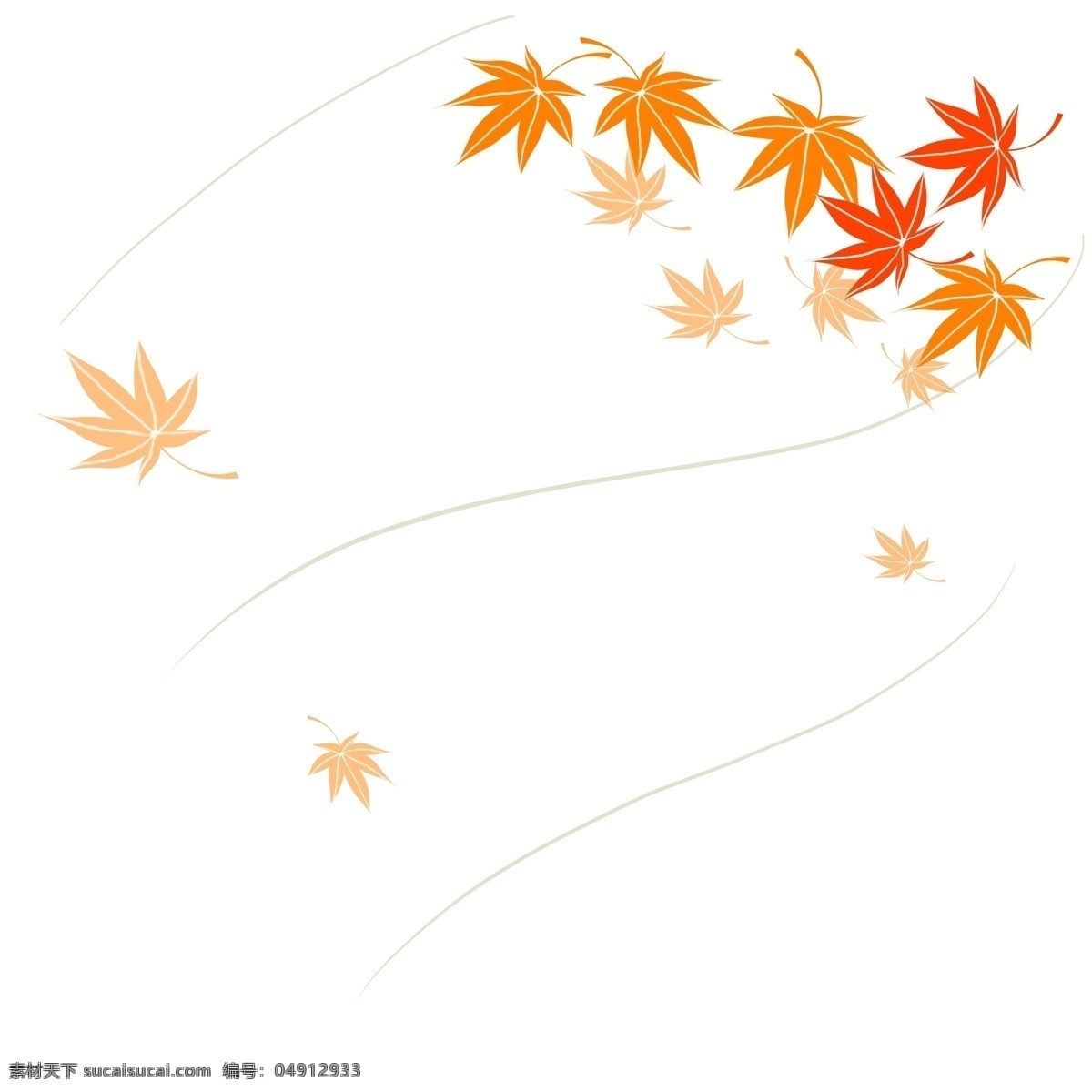 风吹 散 落叶 漂浮 吹风效果 风 飘落 飘散 飘洒 散落 叶子 banner 海报 秋季 秋天 方向 动感