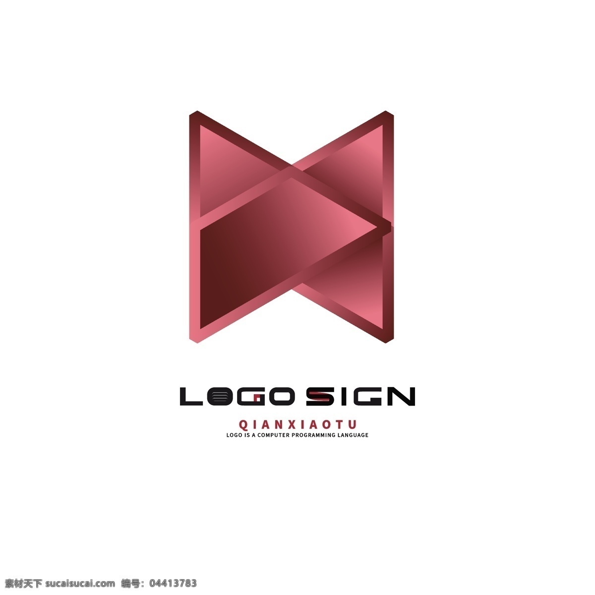 房地产 logo 渐变 高端 标志 矢量 玖红