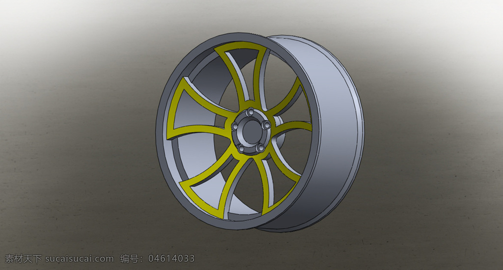轮辋免费下载 机械设计 汽车 3d模型素材 其他3d模型