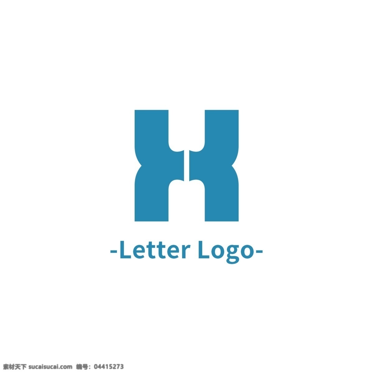 h 字母 logo 标志 行业标识 h字母 简约 创意 蓝色