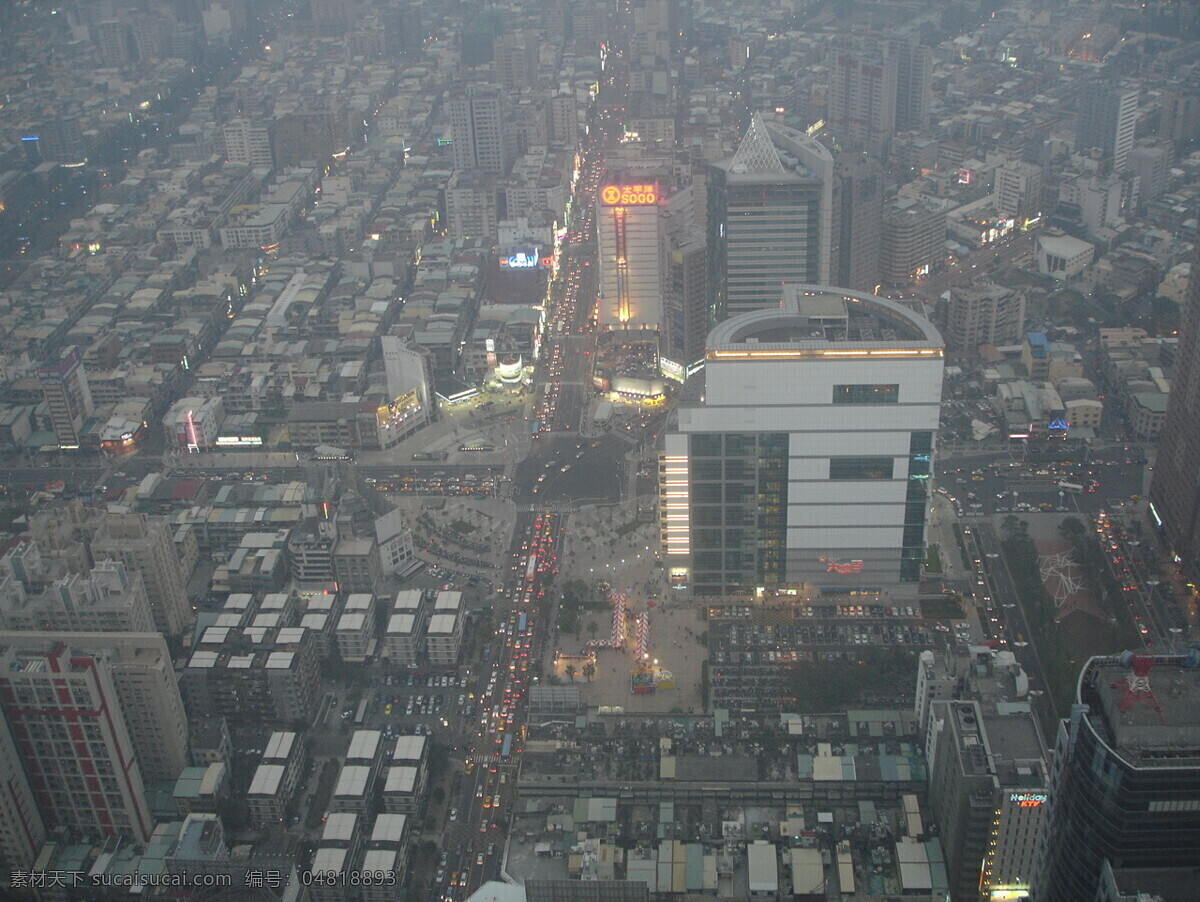 俯瞰 台湾 高雄 城 城市 街景 都市 摄影图库