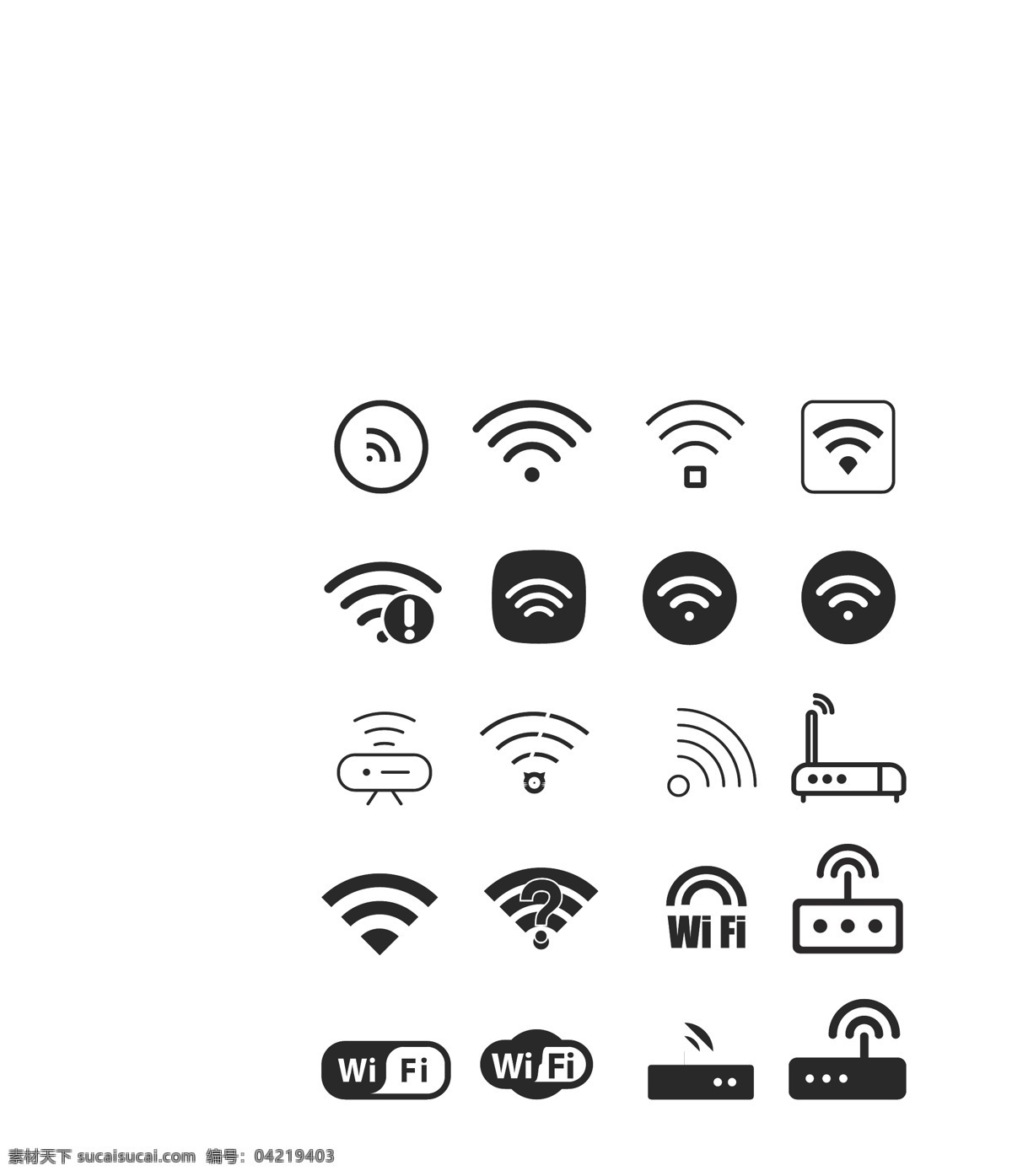无线 wifi 图标 标志 开放wifi 免费wifi 底纹边框 其他素材