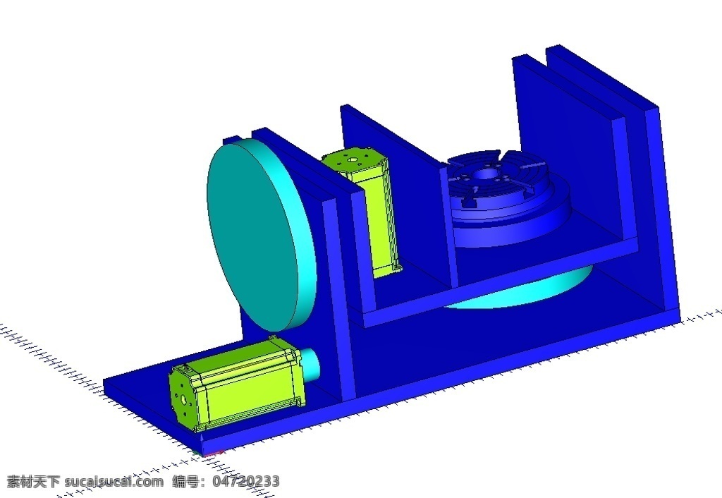 a c 轴 数控 潘 五坐标 倾斜 3d模型素材 建筑模型