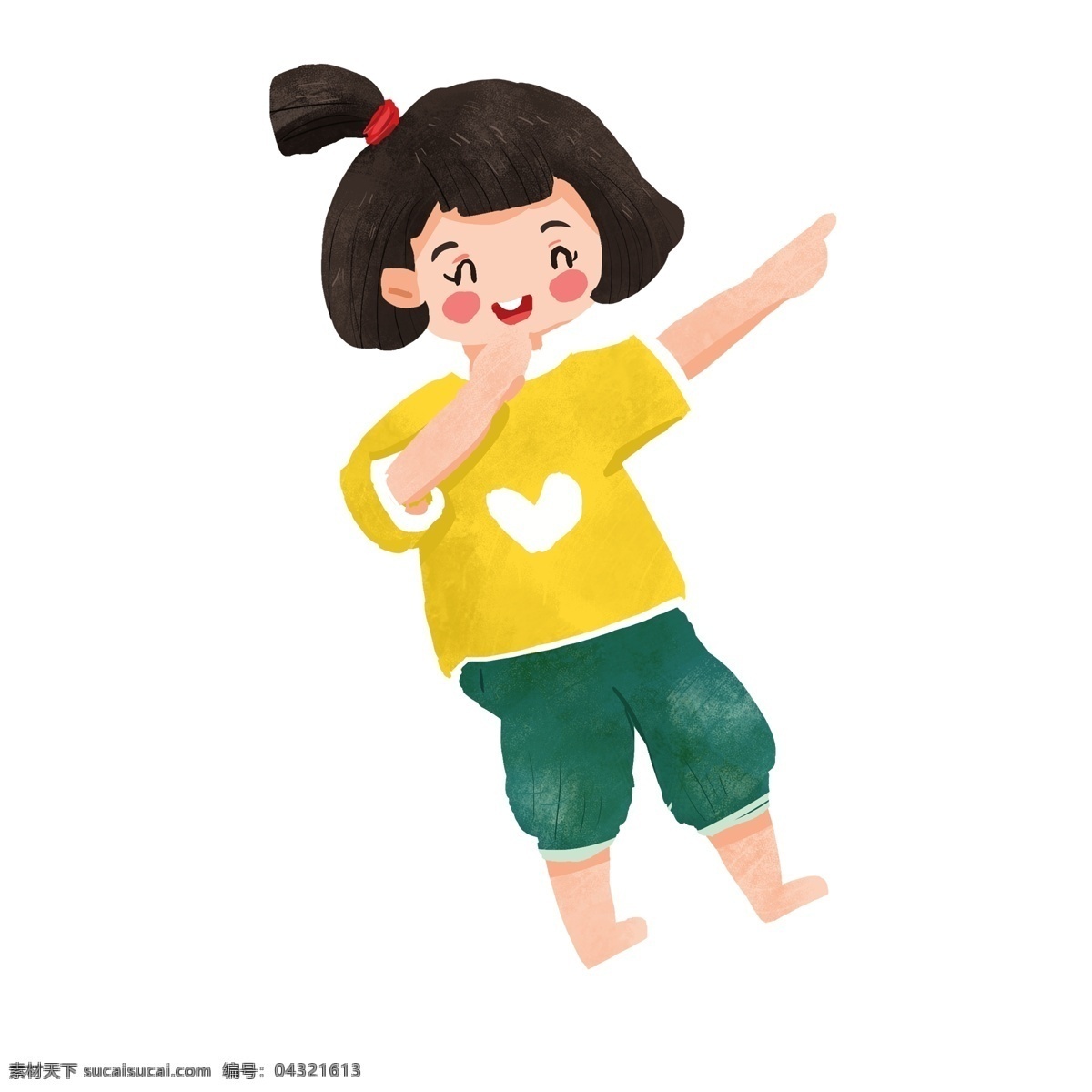 卡通 小女孩 免 抠 图 女孩 可爱的女孩 卡通人物 动漫人物 可爱 漂亮 黄色衣服 卡通小女孩 免抠图