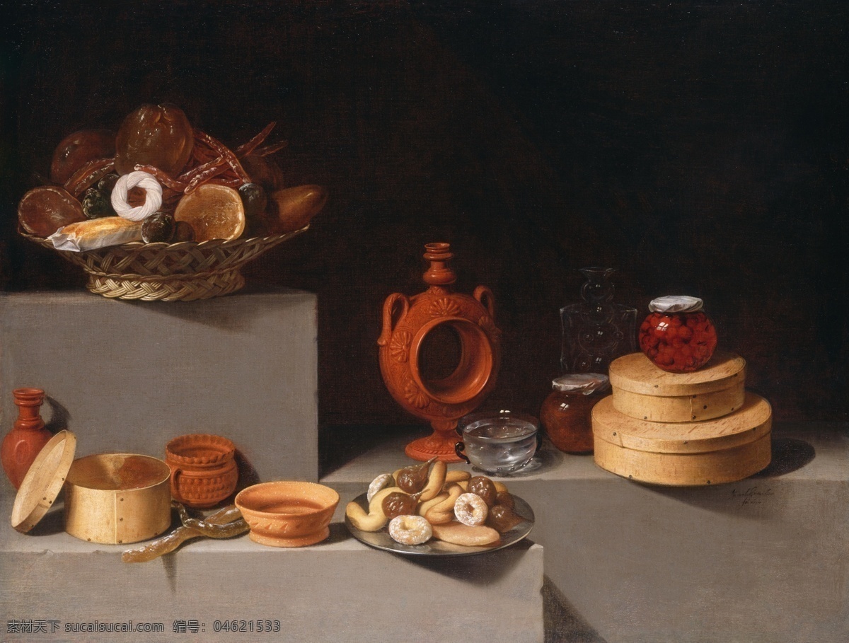 spanish 静物 植物 动物 食物 家禽 水果 印象派 写实主义 油画 装饰画 le贸n y hamen der van juan 无 框 画 装饰素材